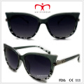 Plastic Cat′s Eye Sunglasses with Metal Decoration (WSP508319)